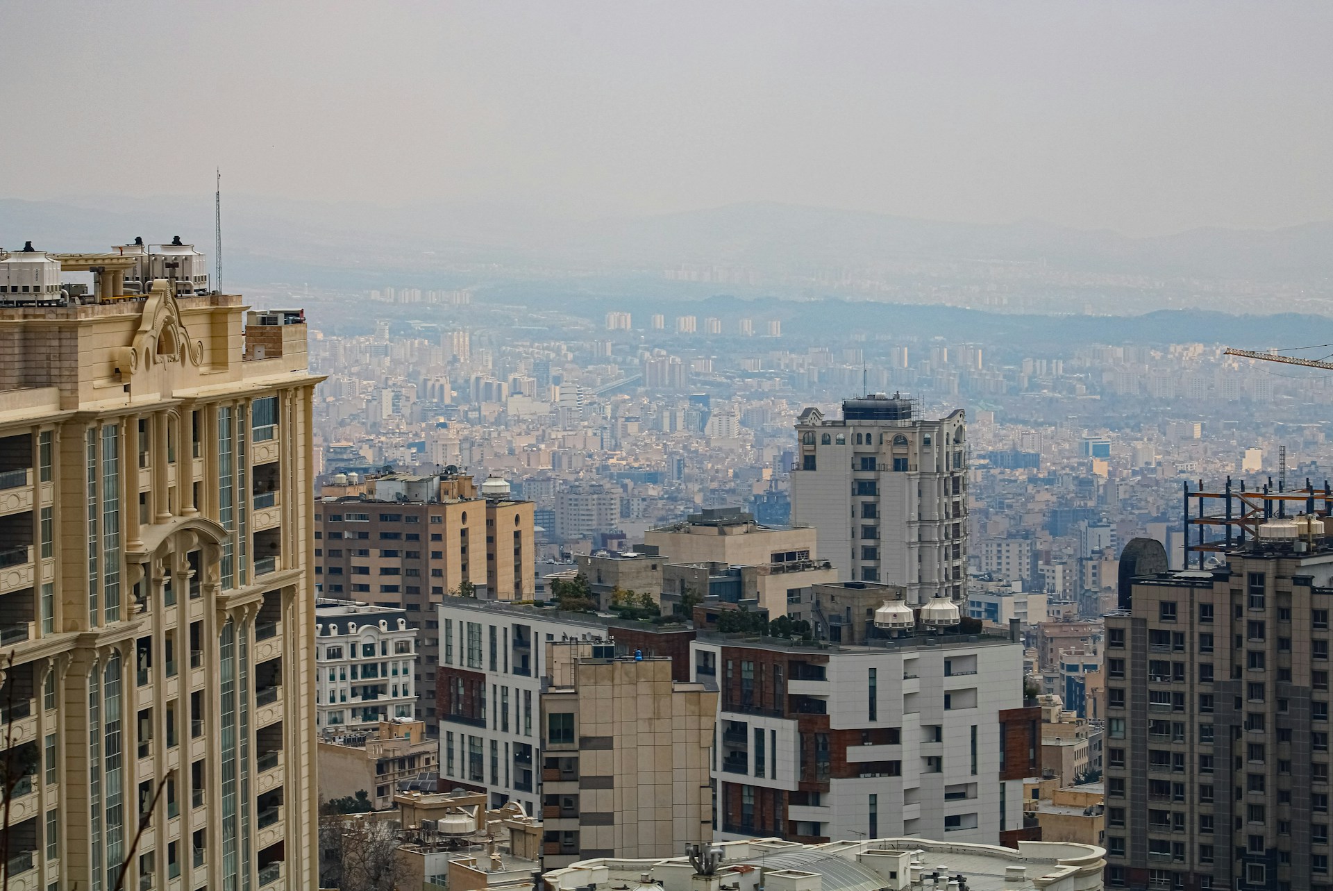 Wide cityscape view of Tehran, Iran